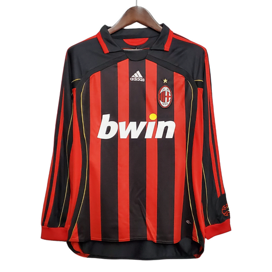 Retro 2006/07 AC Milan Home Long Sleeve Soccer Jersey