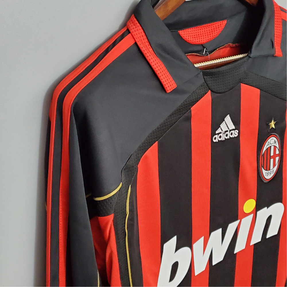 Retro 2006/07 AC Milan Home Long Sleeve Soccer Jersey