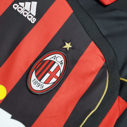 Retro 2006/07 AC Milan Home Long Sleeve Soccer Jersey