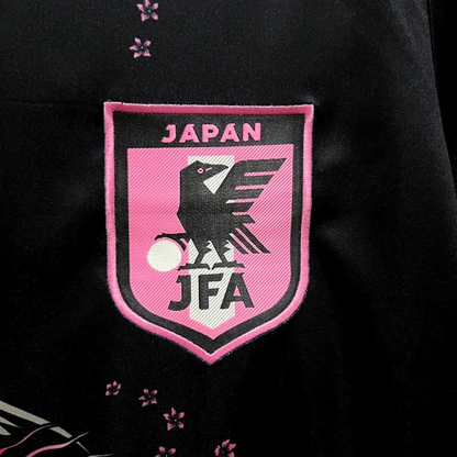 Japan Sakura Dragon Edition Black Soccer Jersey 2023/24