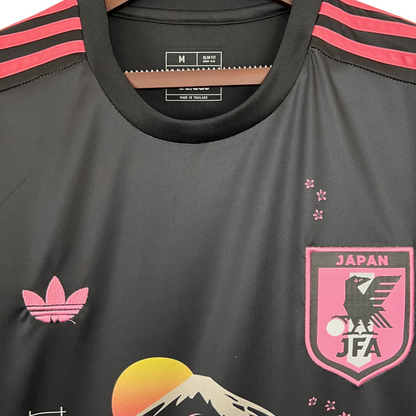 Japan Sakura Dragon Edition Black Soccer Jersey 2023/24