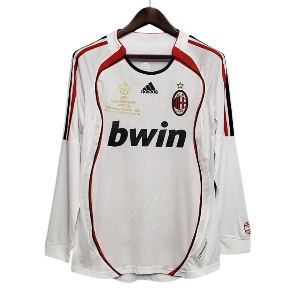 Retro 2006/07 AC Milan Away Long Sleeve Soccer Jersey