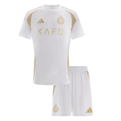 Kids Al Nassr Third Away Soccer Jersey Kit 2024/25
