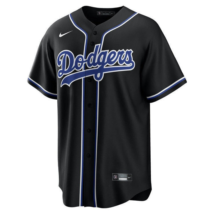 Los Angeles Dodgers Black Lights Out Jersey