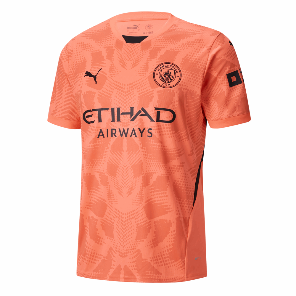 Manchester City Goalkeeper Soccer Jersey 2024/25 Orange