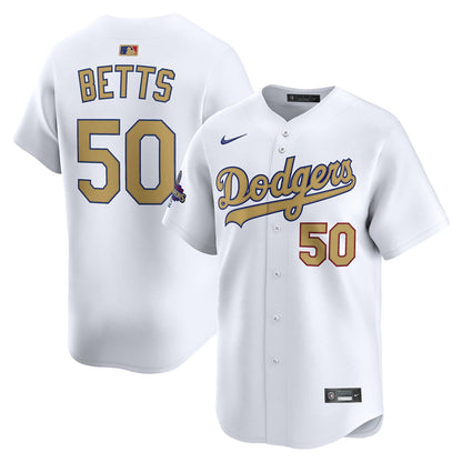 Los Angeles Dodgers Home World Series Champions Gold Jersey