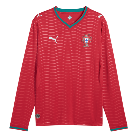 Portugal Home Long Sleeve Soccer Jersey 2026