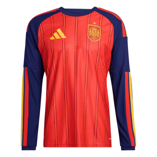 Spain Home Long Sleeve Soccer Jersey 2026 – Player Version
