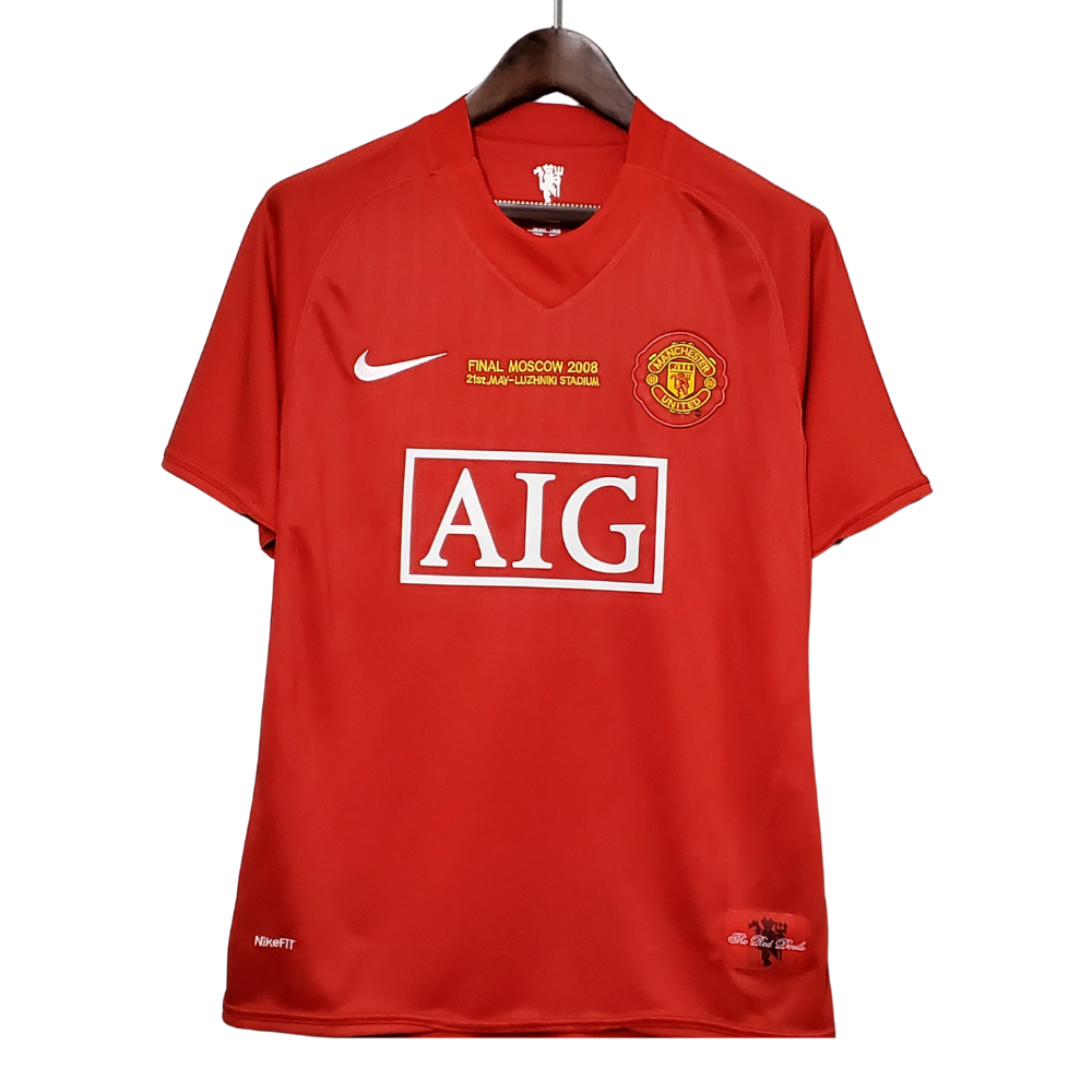 Retro RONALDO #7 2007/08 Manchester United Home Soccer Jersey