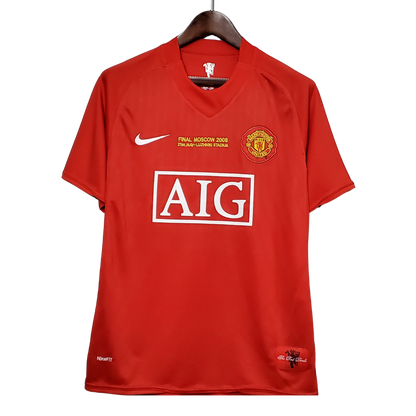 Retro RONALDO #7 2007/08 Manchester United Home Soccer Jersey