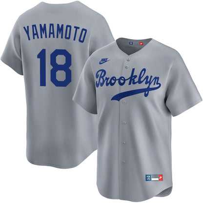 Los Angeles Dodgers Cooperstown Brooklyn Road Jersey