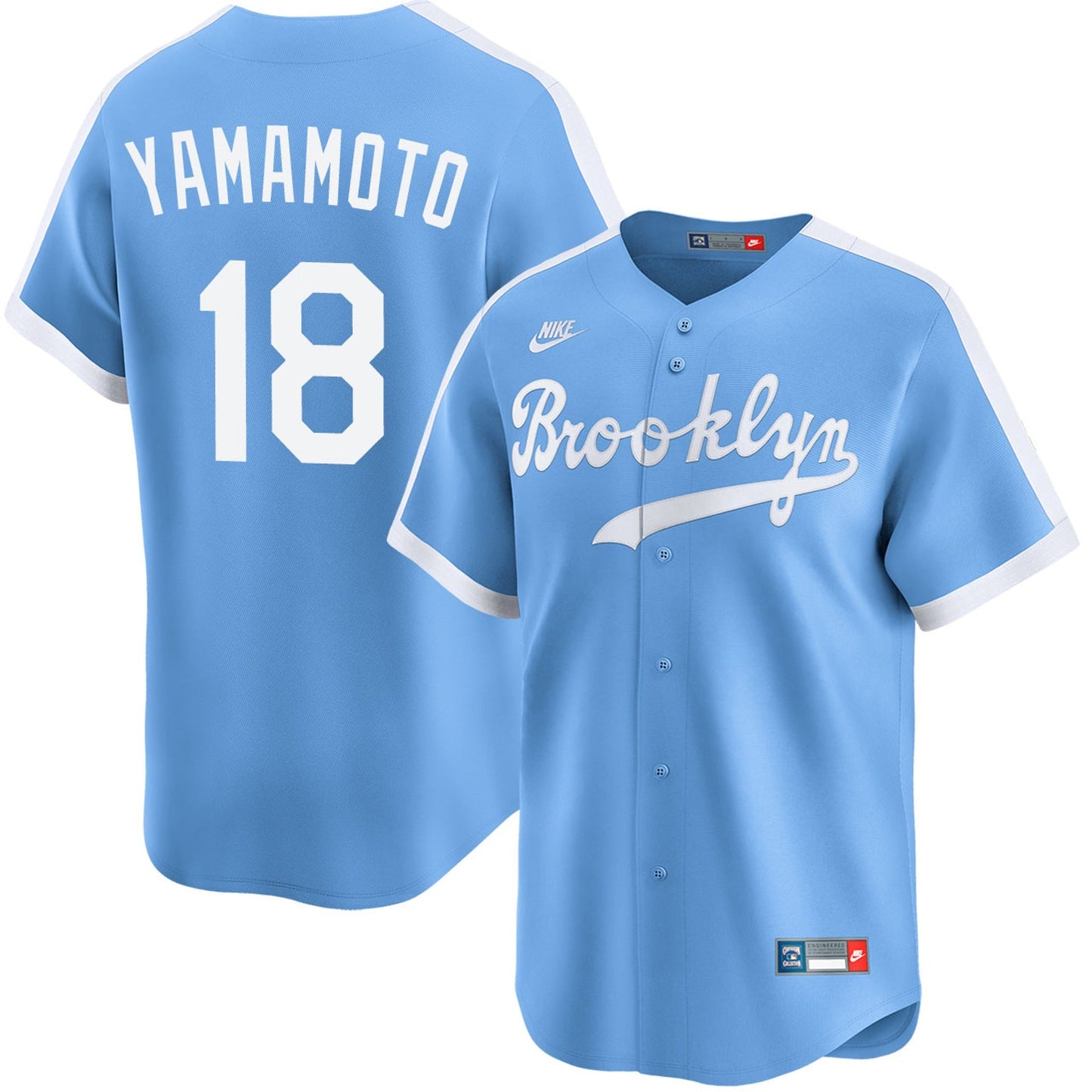 Los Angeles Dodgers Cooperstown Brooklyn Blue Jersey