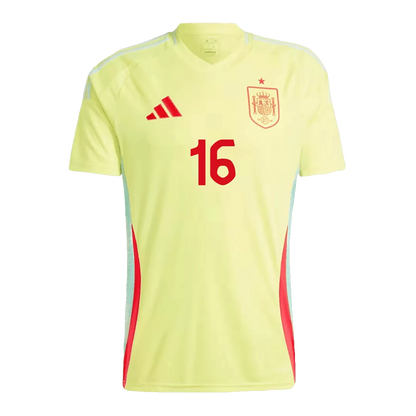 RODRIGO #16 Spain Away Soccer Jersey Euro 2024