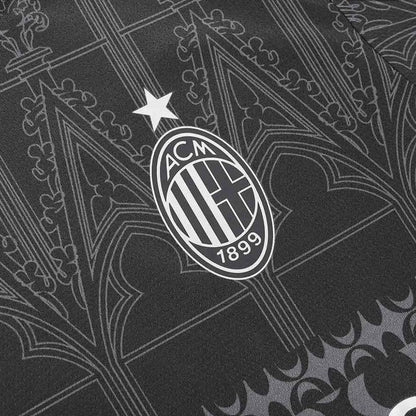 AC Milan X Pleasures Fourth Away Soccer Jersey 2023/24 Black