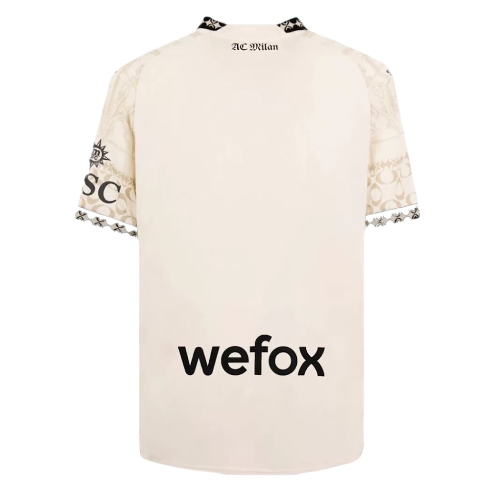 AC Milan X Pleasures Fouth Away Soccer Jersey 2023/24 Beige