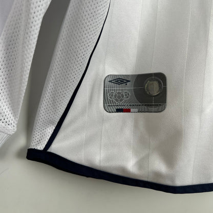 England 2002 Home Jersey Longsleeves