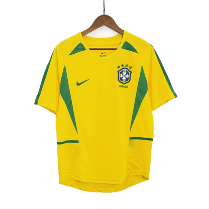 Retro 2002/03 Brazil Home Soccer Jersey