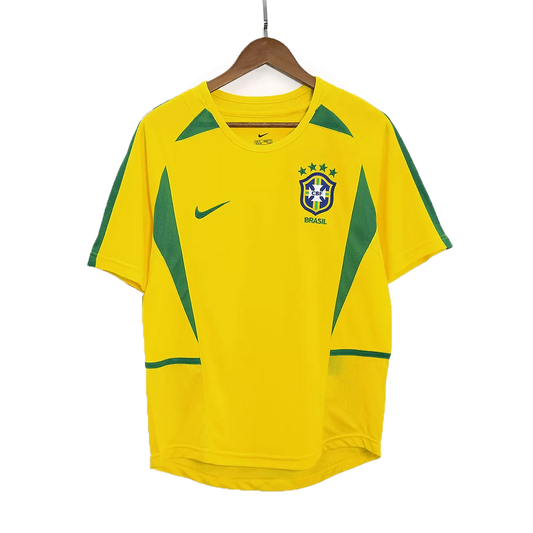 Retro 2002/03 Brazil Home Soccer Jersey