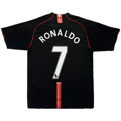 Retro RONALDO #7 2007/08 Manchester United Away Soccer Jersey