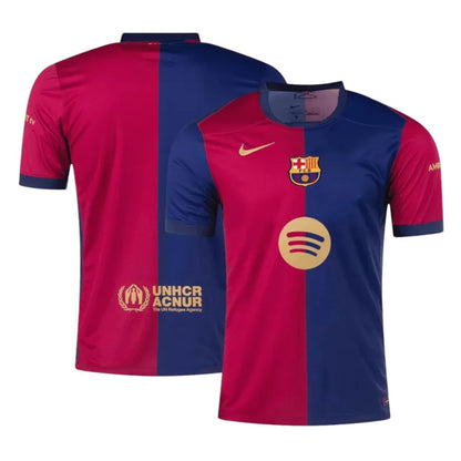 Barcelona Home Soccer Jersey 2024/25 (Spotify Logo Without Text)