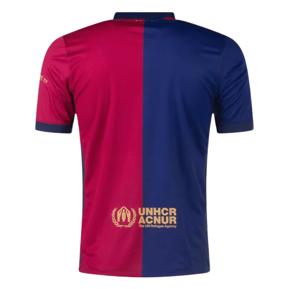 Barcelona Home Soccer Jersey 2024/25 (Spotify Logo Without Text)