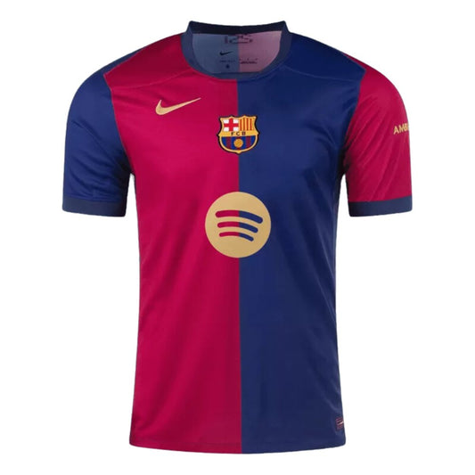 Barcelona Home Soccer Jersey 2024/25 (Spotify Logo Without Text)