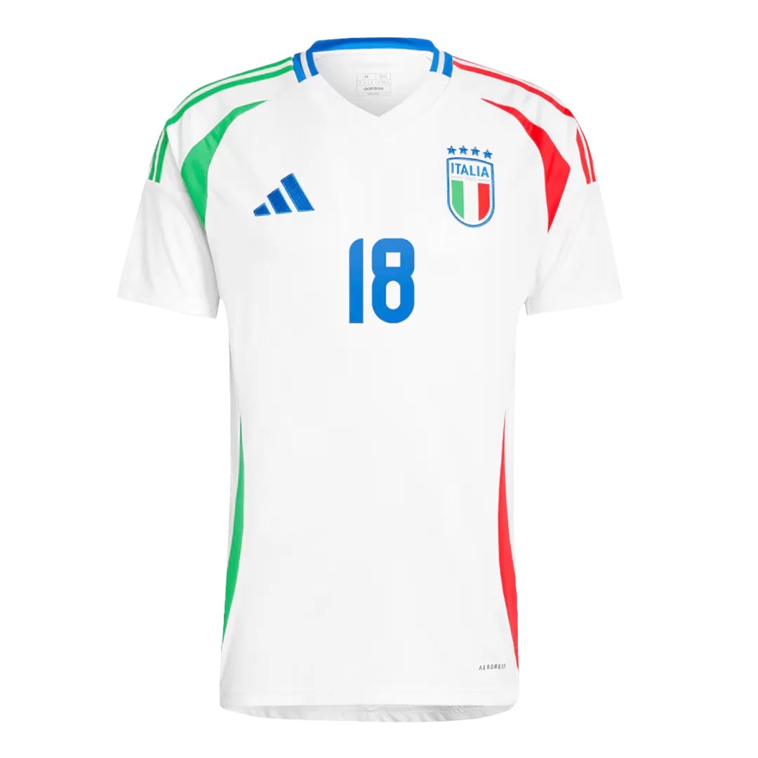 BARELLA #18 Italy Away Soccer Jersey Euro 2024