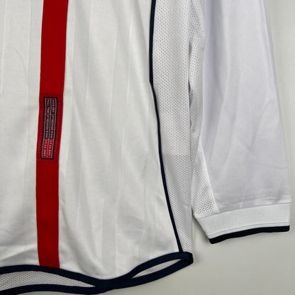 England 2002 Home Jersey Longsleeves
