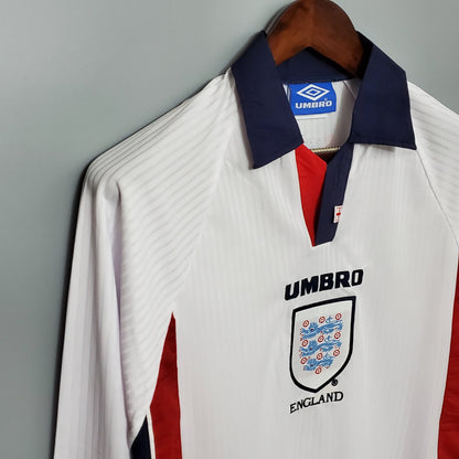 Retro England 1998 Home Jersey Long Sleeves