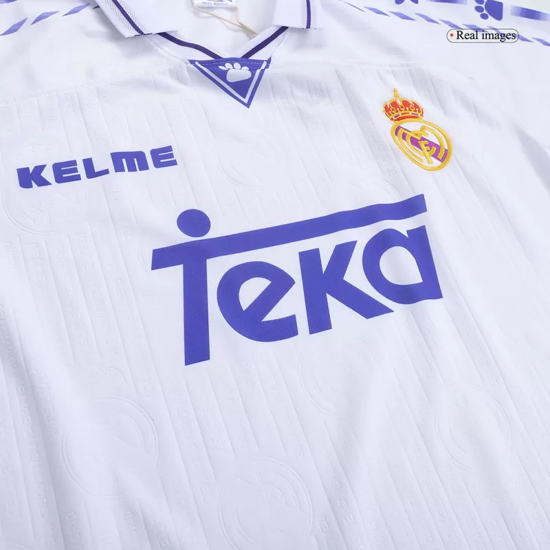 Retro 1996/97 Real Madrid Home Soccer Jersey