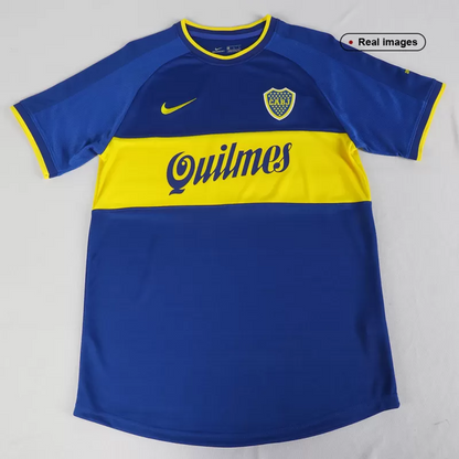 Retro 2000/01 Boca Juniors Home Soccer Jersey