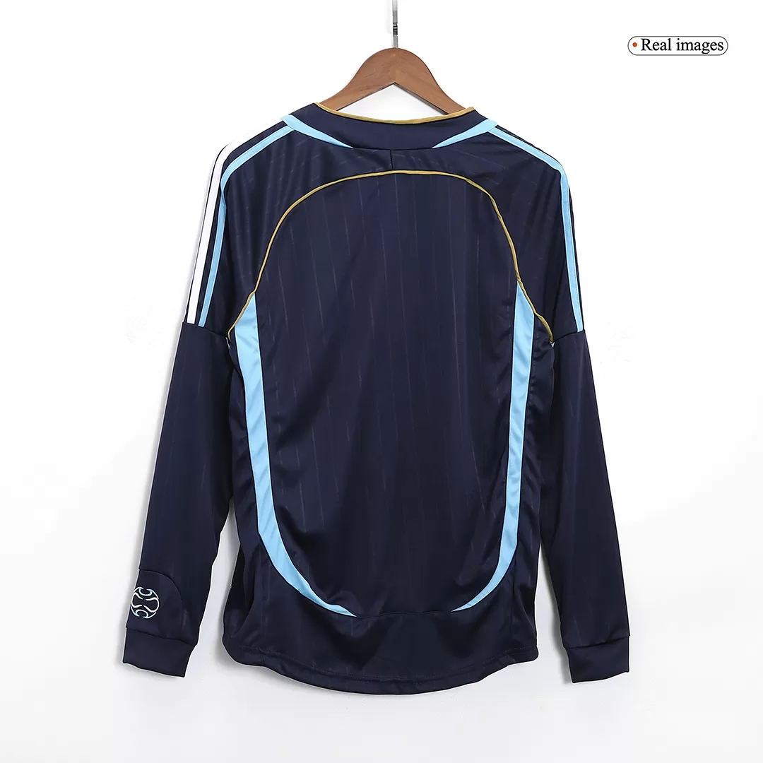 Retro 2006 Argentina Away Long Sleeve Soccer Jersey