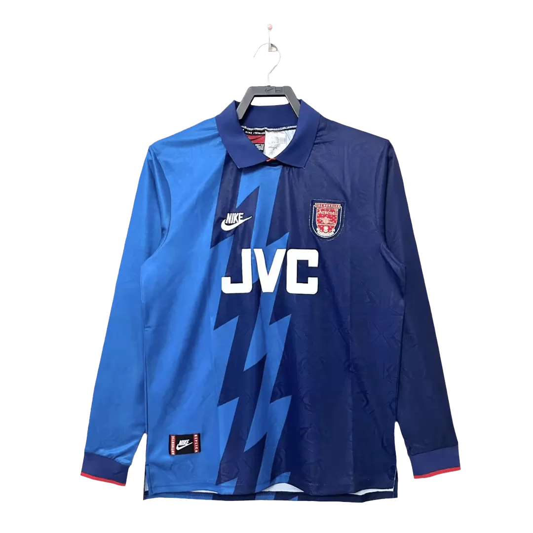 Retro 1995/96 Arsenal Away Long Sleeve Soccer Jersey
