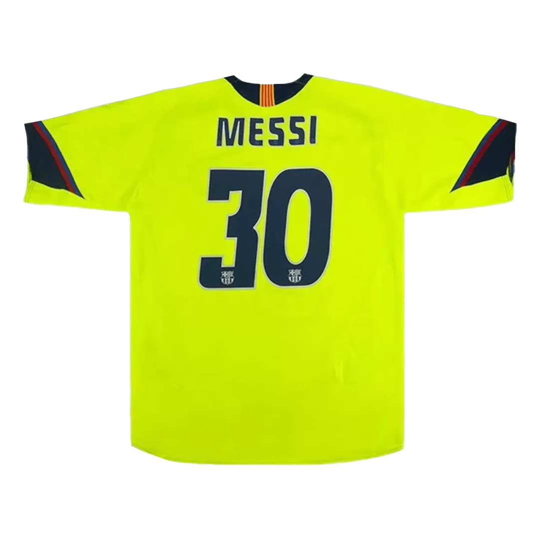 Retro MESSI #30 2005/06 Barcelona Away Soccer Jersey