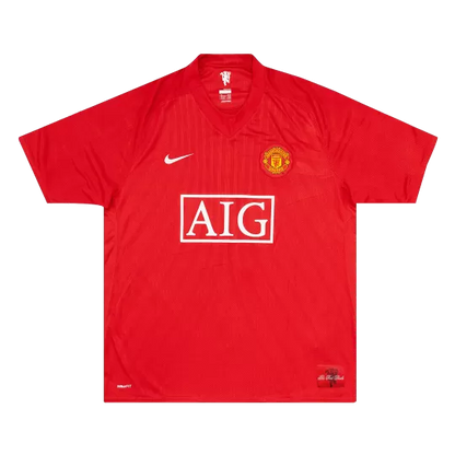 Retro RONALDO #7 2007/08 Manchester United Home Soccer Jersey