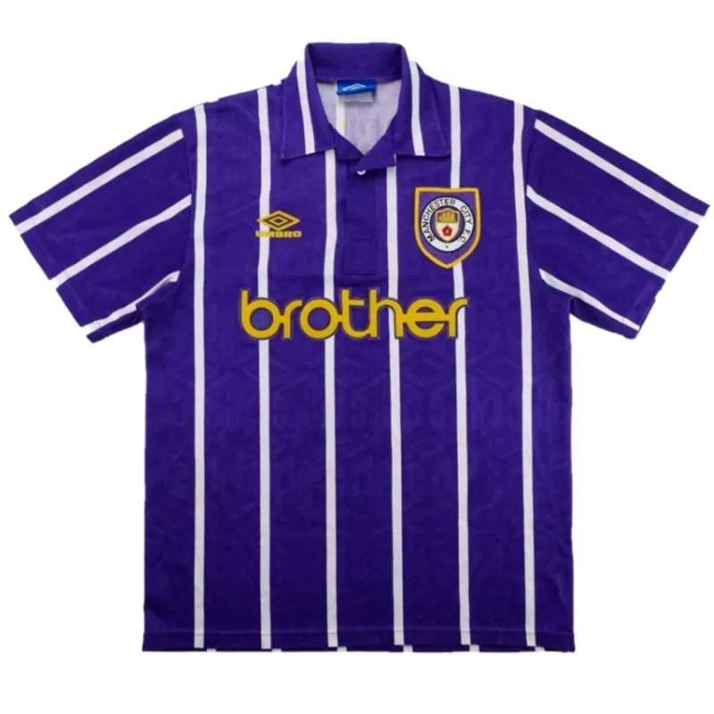 Retro 1993 Manchester City Away Soccer Jersey