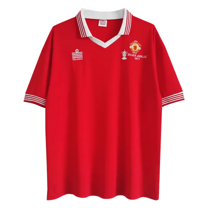 Retro 1977 Manchester United Home Soccer Jersey