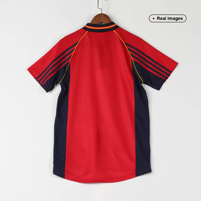 Retro 1998 Spain Home Soccer Jersey