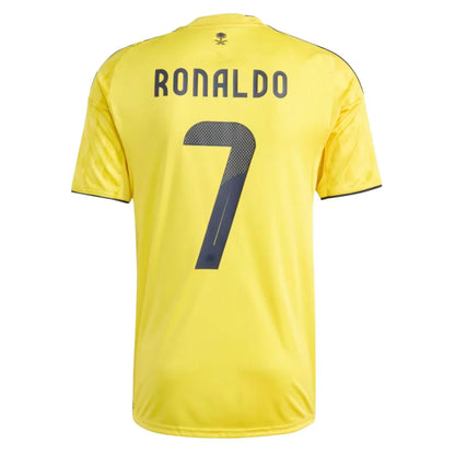 Kids Al Nassr Home Soccer Jersey #7 RONALDO 2025/26