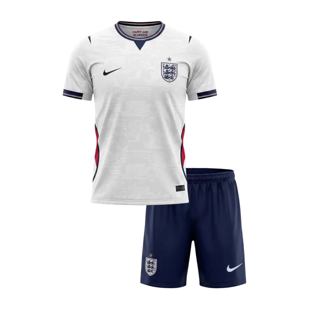 Kids England FIFA World Cup Home Jersey Kit 2026